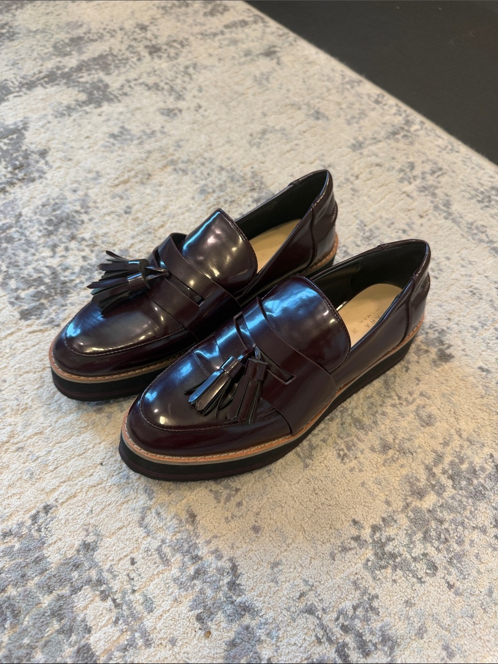 Women’s Tassel Loafers in Dark Burgundy
